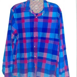 Bugatchi uomo Plaid mens shirt